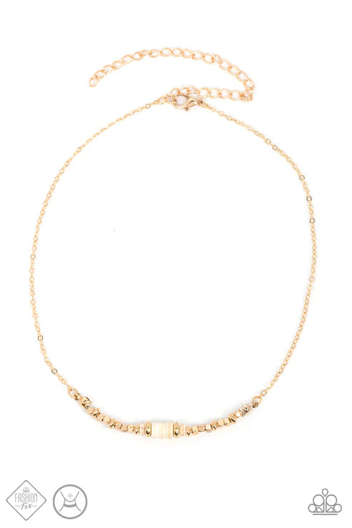 Paparazzi - Retro Rejuvenation- Gold Necklace