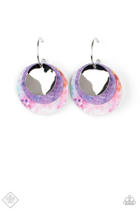 Paparazzi - Ride or TIE DYE - Multi Earrings