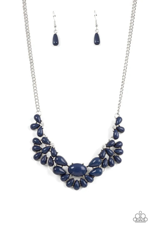 Paparazzi - Secret Gardenista - Blue Necklace