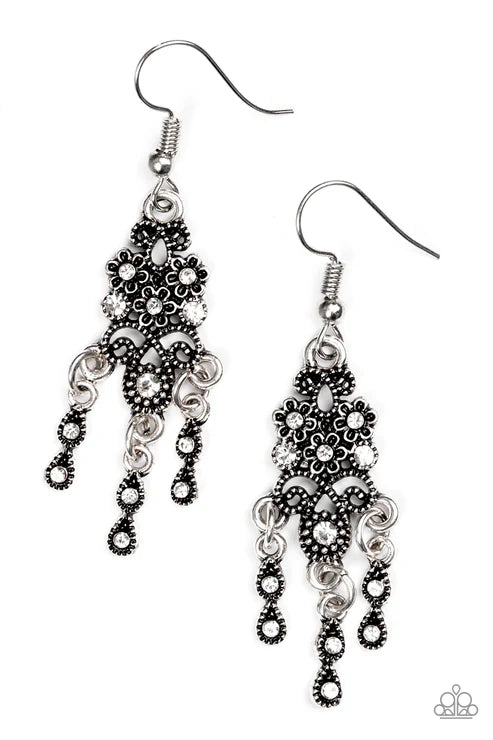 Paparazzi - Spring Bling - Silver Earrings