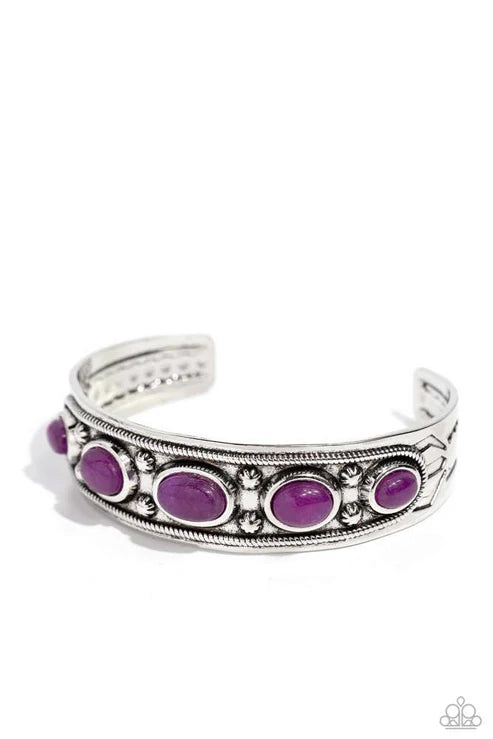 Paparazzi - Stony Surprise - Purple Bracelet