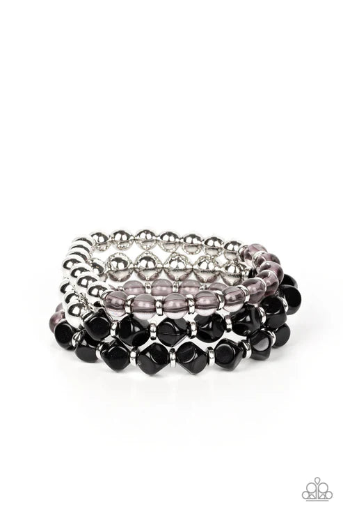 Paparazzi - Summer Sabbatical - Black Bracelet