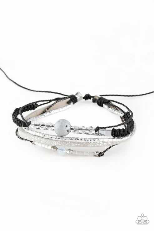 Paparazzi - Take a SPACEWALK - Black Bracelet
