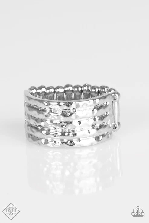 Paparazzi - Texture Timbre - Silver Ring