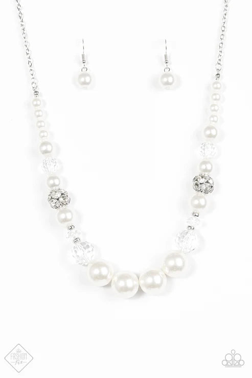 Paparazzi - The Wedding Party - White Necklace
