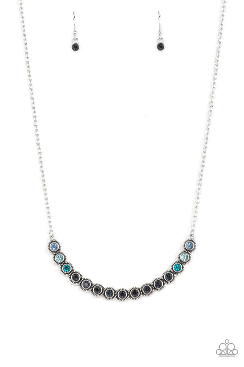 Paparazzi - Throwing Shades - Blue Necklace