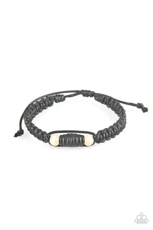 Paparazzi - Tiki Traveler - Black Bracelet