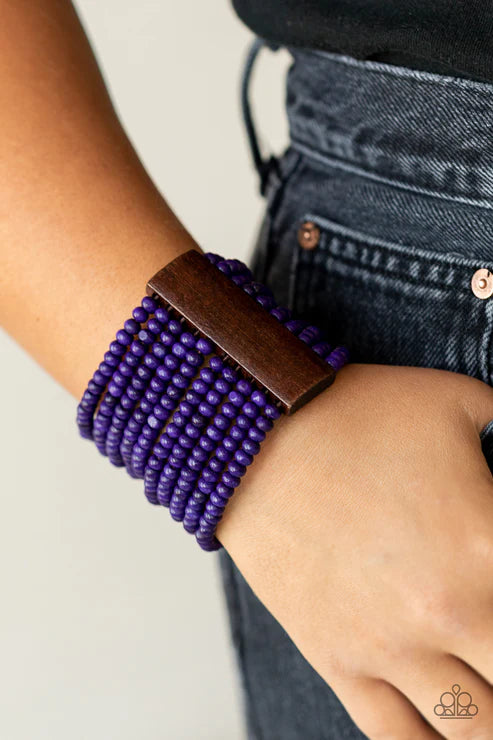 Paparazzi - Waikiki Wonderland - Purple Bracelet