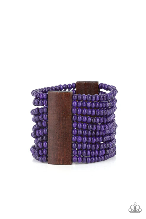 Paparazzi - Waikiki Wonderland - Purple Bracelet