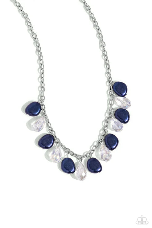 Paparazzi - Welcome to BALL Street - Blue Necklace