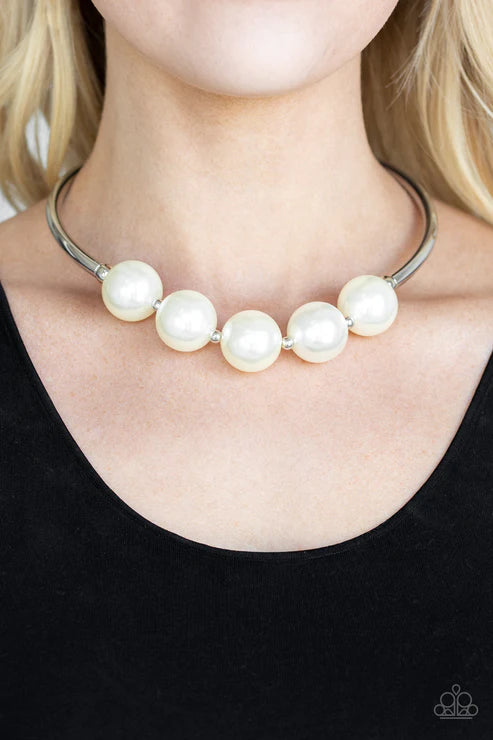 Paparazzi - Welcome to Wall Street - White Necklace