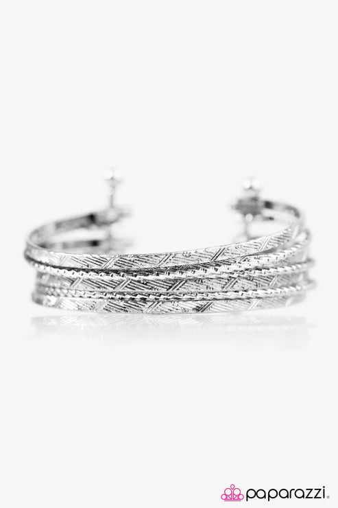 Paparazzi - When In Waikiki - Silver Bracelet