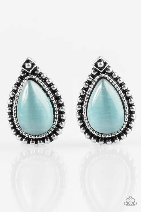 Paparazzi - Wouldn't Gleam of it - Blue Earrings