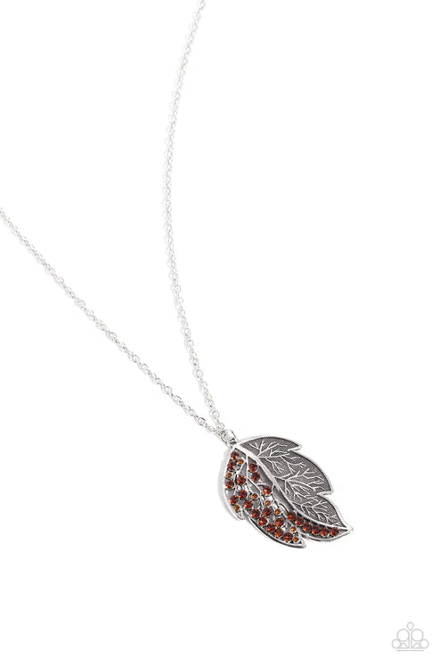Paparazzi - A Mid-AUTUMN Nights Dream - Brown Necklace