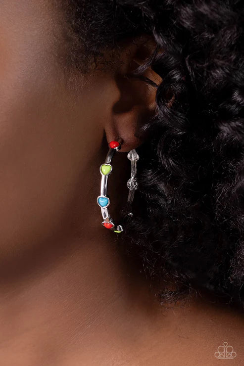 Paparazzi - Affectionate Actress - Red Earrings