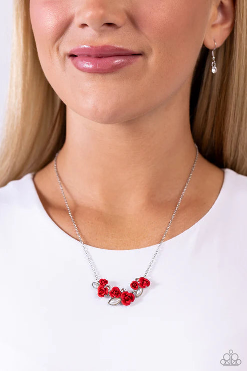 Paparazzi - Al-ROSE Ready - Red Necklace