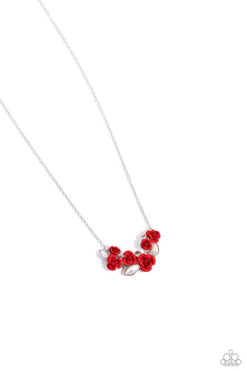 Paparazzi - Al-ROSE Ready - Red Necklace