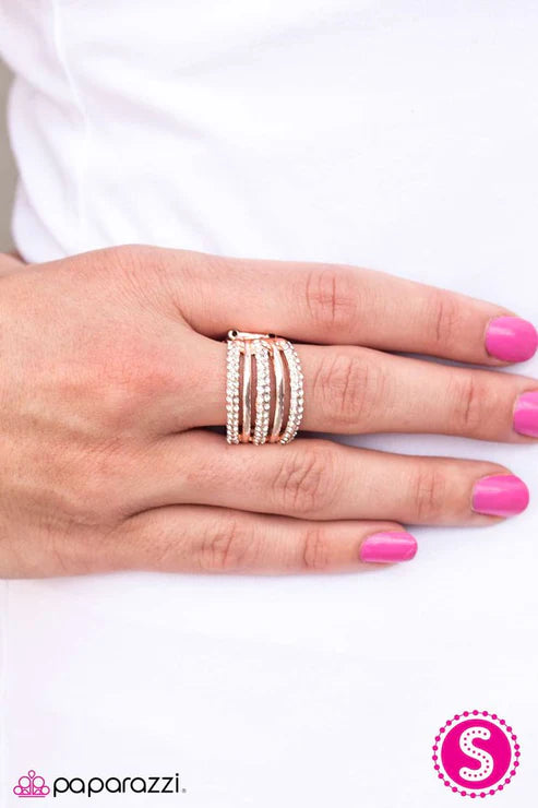 Paparazzi - All That Sparkles - Rose Gold Ring