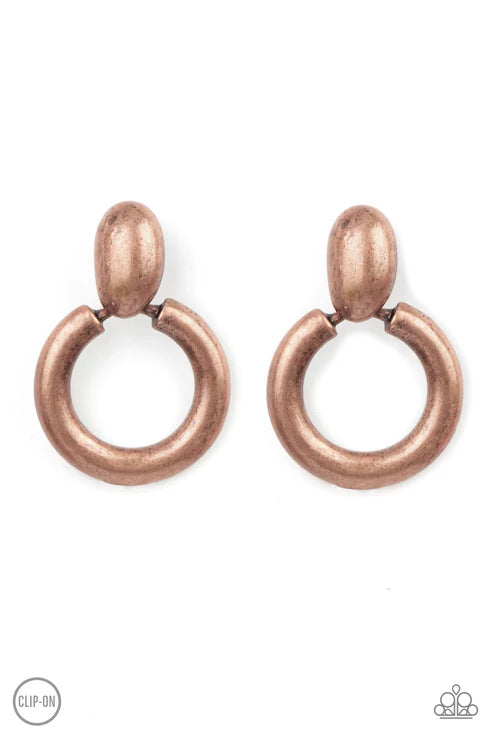Paparazzi - Ancient Artisan - Copper Earrings