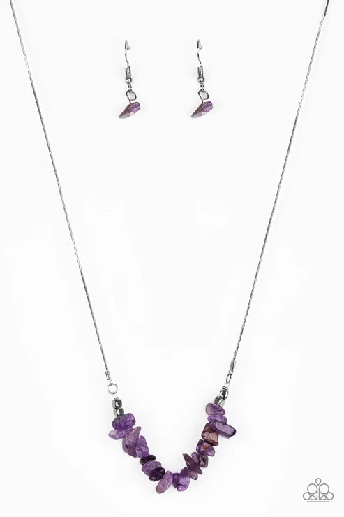 Paparazzi - Back To Nature - Purple Necklace