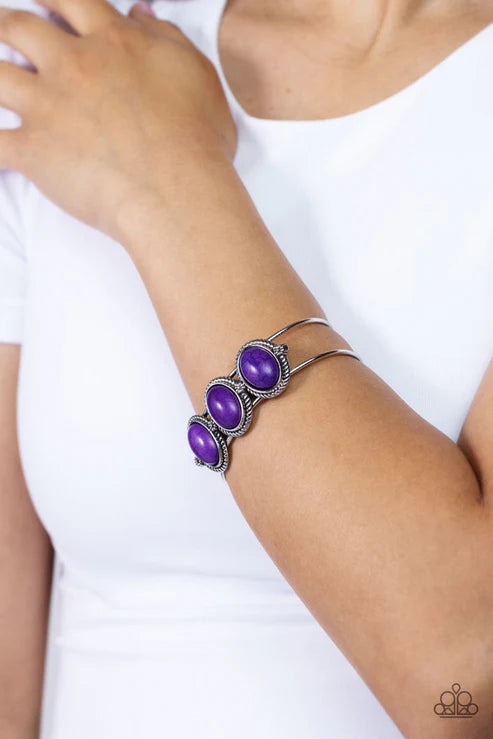 Paparazzi - Badlands Backdrop - Purple Bracelet