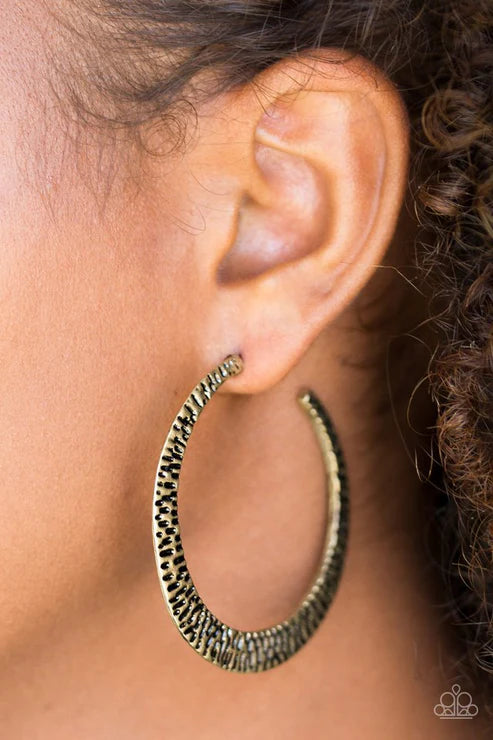 Paparazzi - BEAST Friends Forever - Brass Earrings