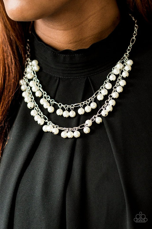 Paparazzi - Beauty Shop Fashion - White Necklace