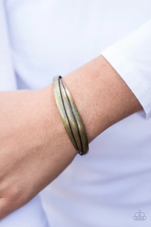Paparazzi - Best In DOWNTOWN - Brass Bracelet