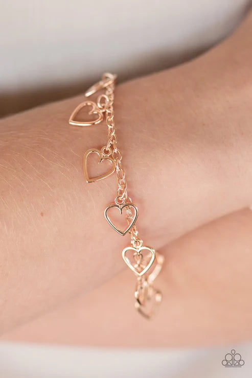 Paparazzi - Best of My Love - Rose Gold Bracelet