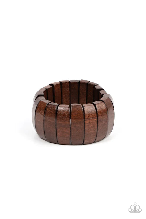 Paparazzi - Boardwalk Bonanza - Brown Bracelet