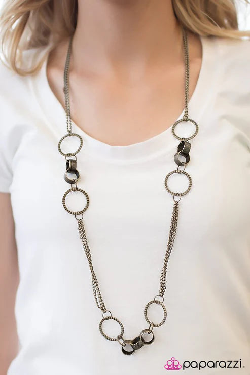 Paparazzi - Care To Join Us? - Brass Necklace