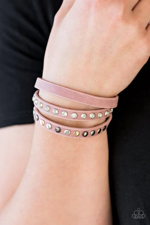 Paparazzi - Catwalk Casual - Pink Bracelet