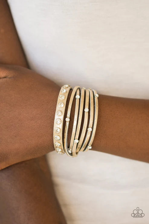 Paparazzi - CATWALK It Off - Gold Bracelet