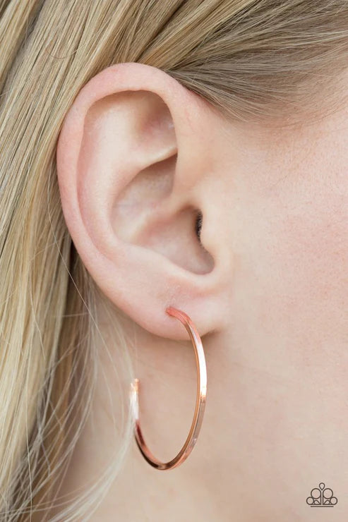 Paparazzi - Classically Chic - Copper Earrings