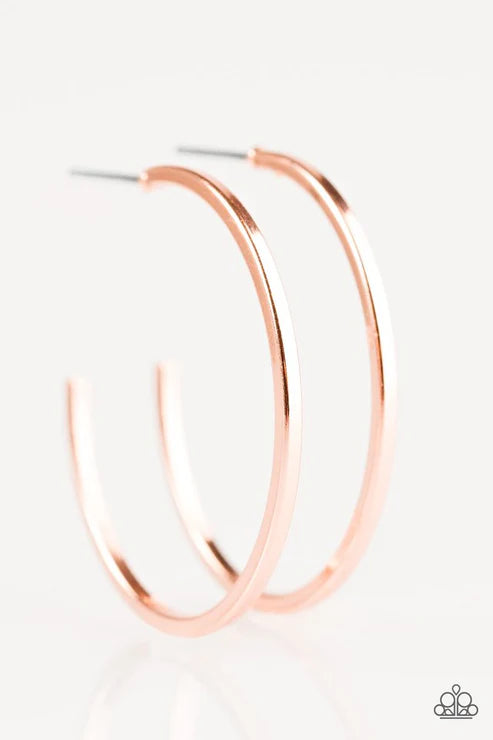 Paparazzi - Classically Chic - Copper Earrings