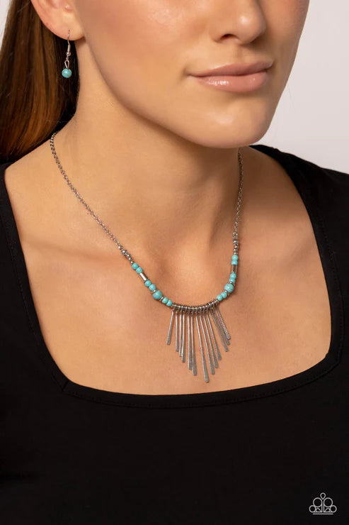 Paparazzi - CLAWS of Nature - Blue Necklace