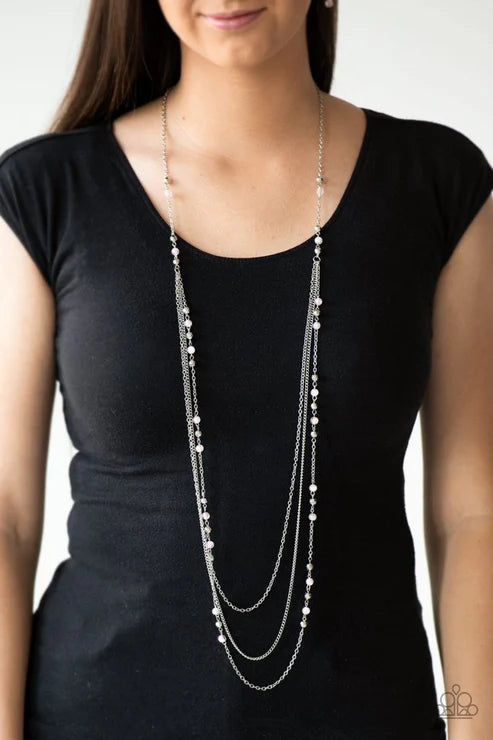Paparazzi - Colorful Cadence - Pink Necklace