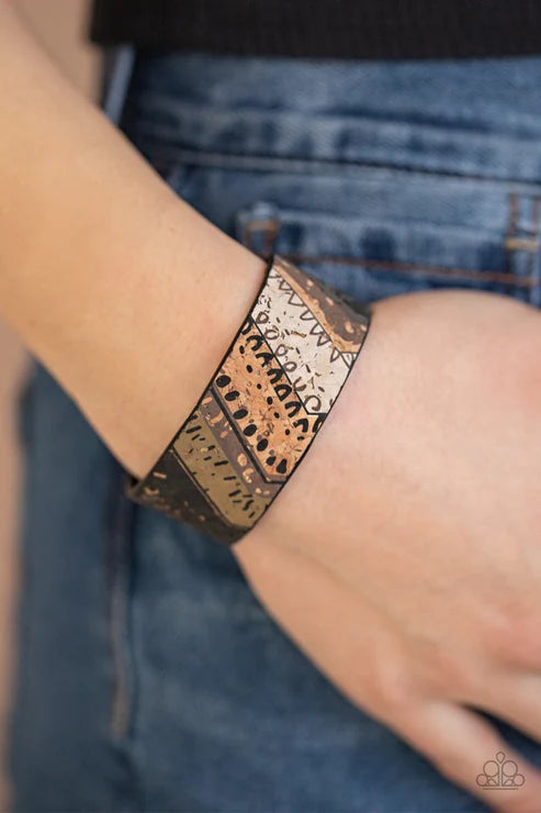 Paparazzi - Come Uncorked - White Bracelet