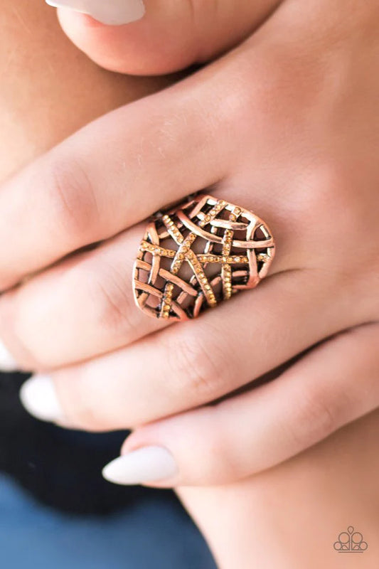 Paparazzi - Controlled Chaos - Copper Ring