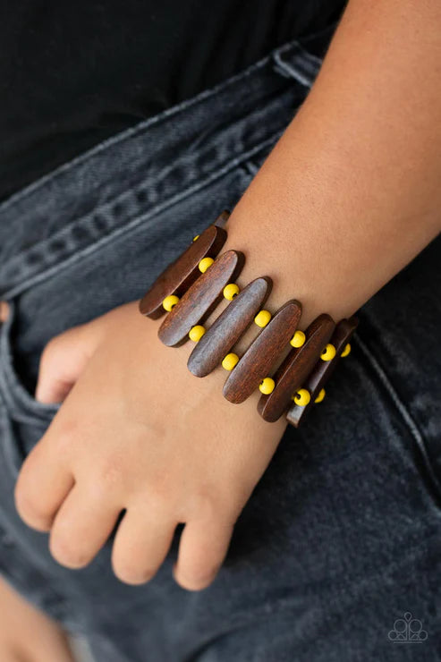 Paparazzi - Coronado Cabana - Yellow Bracelet