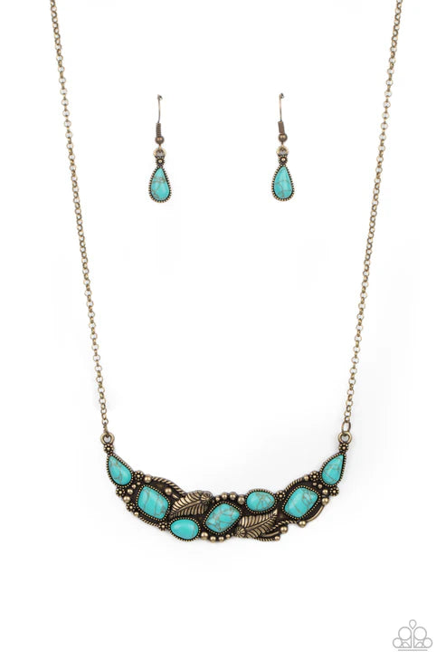 Paparazzi - Cottage Garden - Brass Necklace