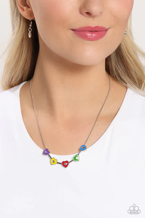 Paparazzi - Eclectic Heart - Multi Necklace