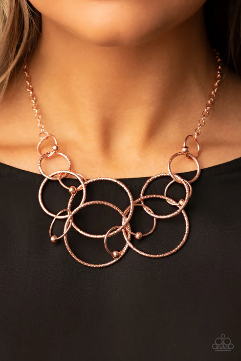 Paparazzi - Encircled in Elegance - Copper Necklace