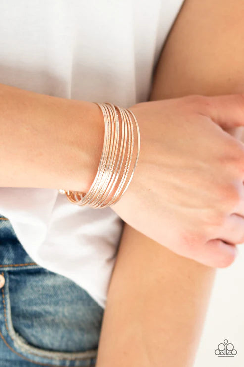 Paparazzi - Endlessly Empress - Rose Gold Bracelet
