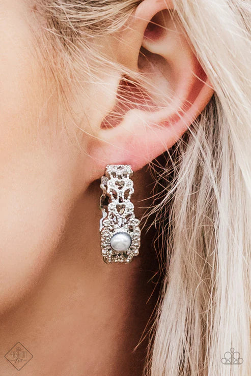 Paparazzi - Exquisite Expense - Silver Earrings