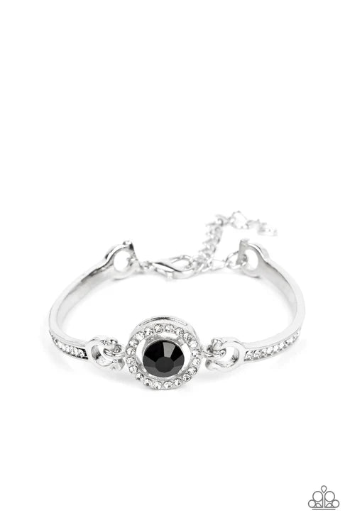 Paparazzi - Focused and Fabulous - Black Bracelet