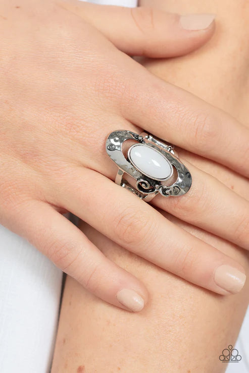 Paparazzi - Garden Oasis - White Ring
