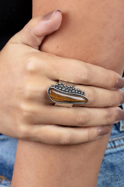 Paparazzi - Gemstone Guide - Brown Ring