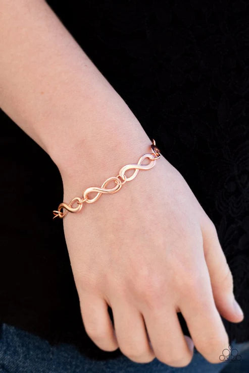 Paparazzi - Give Me Time - Copper Bracelet