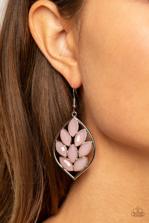 Paparazzi - Glacial Glades - Pink Earrings
